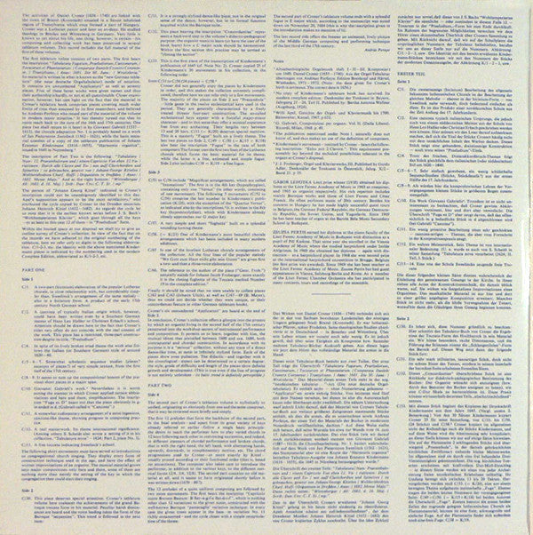 Daniel Croner - Gábor Lehotka, Zsuzsa Pertis : Tabulatura (2xLP, Mono)