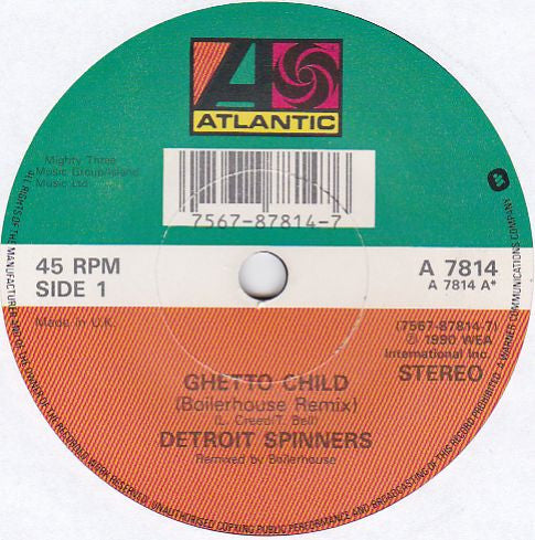 Detroit Spinners* : Ghetto Child (7", Single)