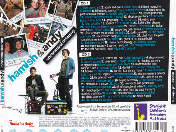 Hamish & Andy : Unessential Listening (2xCD, Album, Comp)