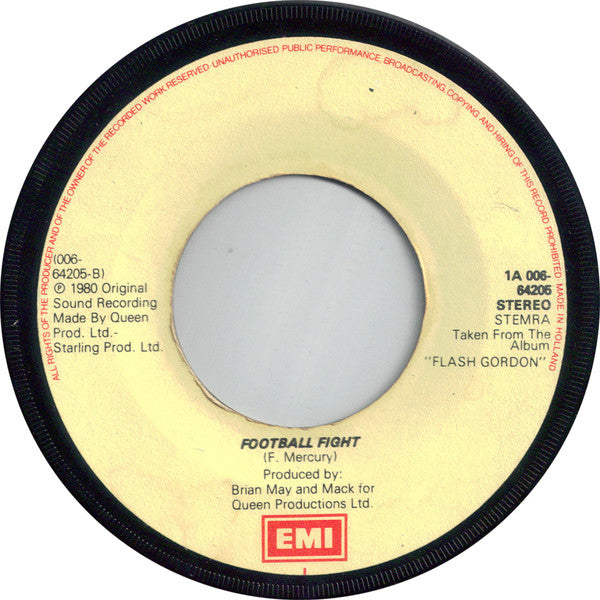 Queen : Flash (7", Single, M/Print)