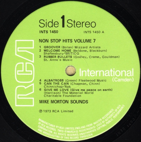 The Mike Morton Congregation : Non Stop Hits (Volume Seven) (LP, Album)