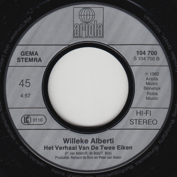 Willeke Alberti : Maar Vanavond (7", Single)