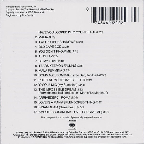Jerry Vale : 17 Most Requested Songs (CD, Comp, RM, RP)