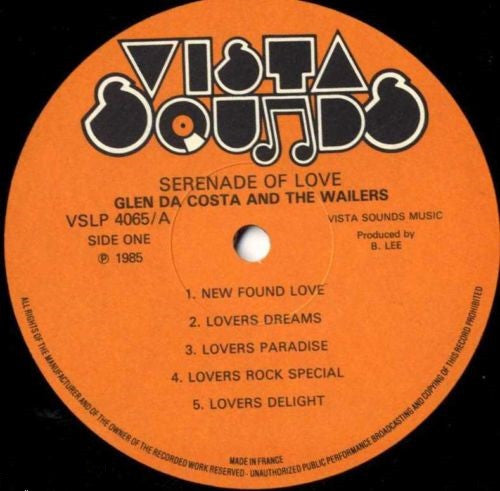 Glen Dacosta & The Wailers : Serenade Of Love (LP, Album)