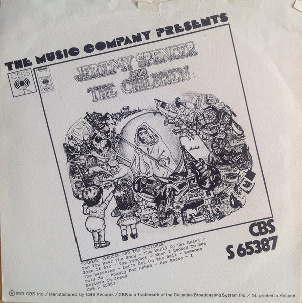 Jeremy Spencer And The Children : Can You Hear The Song  (7", Single)