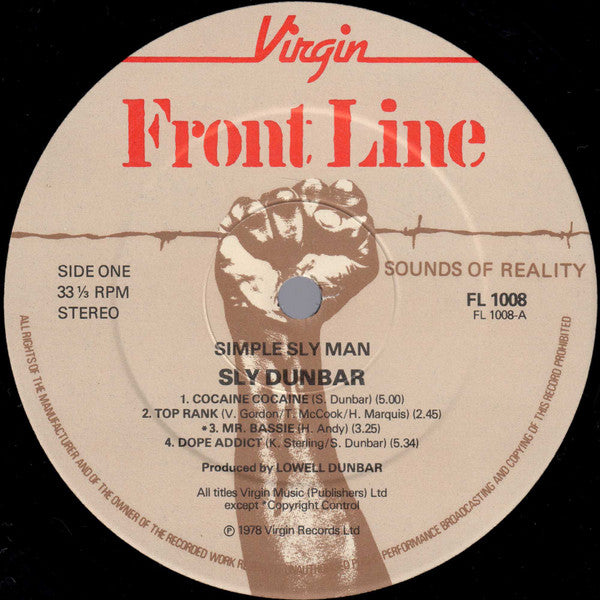 Sly Dunbar : Simple Sly Man (LP, Album)
