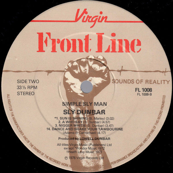 Sly Dunbar : Simple Sly Man (LP, Album)