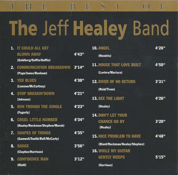 The Jeff Healey Band : The Best Of (CD, Comp, RE)