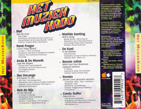 Various : Het Muziekkado (CD, Album)