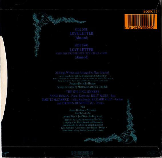 Marc Almond : Love Letter (7", Single, Ltd, Pos)