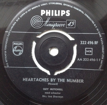 Guy Mitchell : Heartaches By The Number (7", Single)