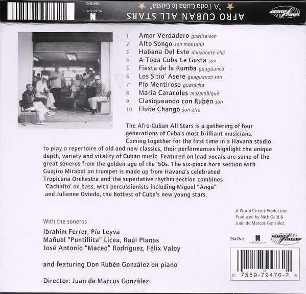 Afro-Cuban All Stars : A Toda Cuba Le Gusta (CD, Album)