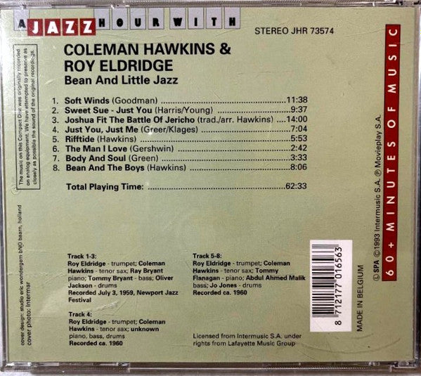 Coleman Hawkins & Roy Eldridge : Bean And Little Jazz (CD, Album, Comp)