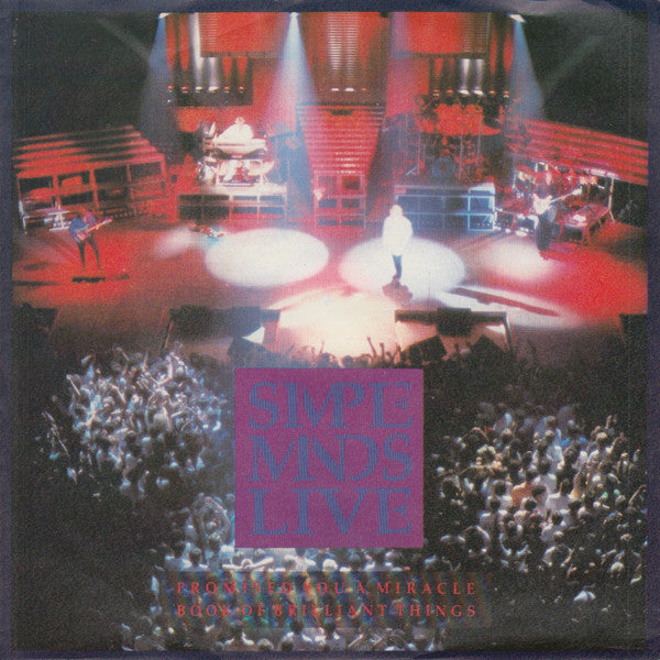 Simple Minds : Promised You A Miracle / Book Of Brilliant Things (Simple Minds Live) (7", Single)