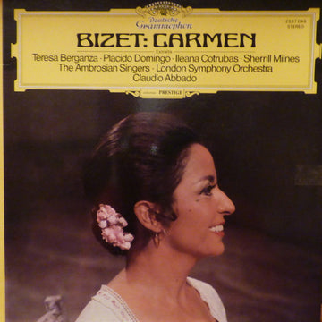 Georges Bizet – Teresa Berganza, Placido Domingo, Ileana Cotrubas, Sherrill Milnes, Claudio Abbado, London Symphony Orchestra, The Ambrosian Singers : Carmen (Extraits) (LP, Album, Gat)