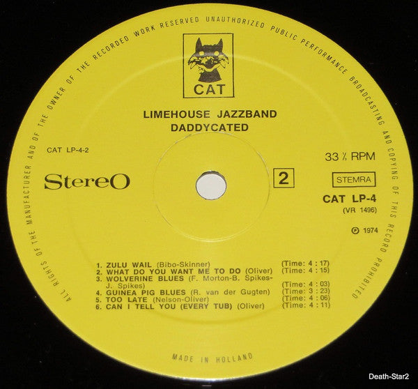 Limehouse Jazzband : Daddycated (LP, Album)