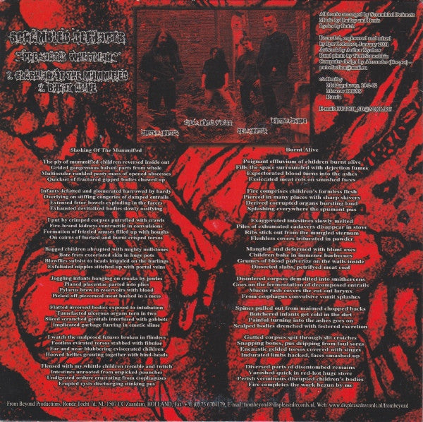 Scrambled Defuncts : Pre-Natal Whittling (7")