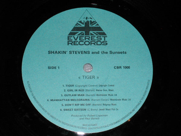 Shakin' Stevens And The Sunsets : Tiger (LP, Comp)