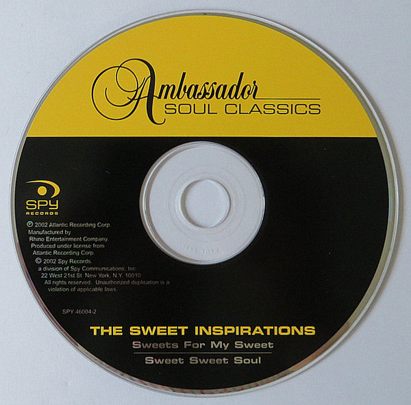 The Sweet Inspirations : Sweets For My Sweet / Sweet Sweet Soul (CD, Comp, RM)