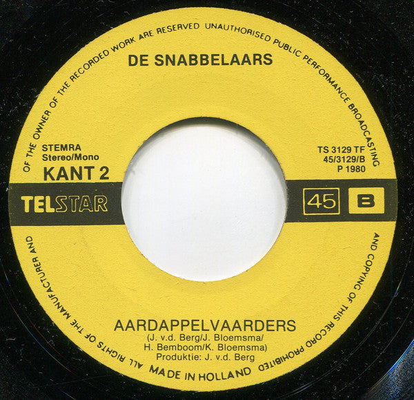 De Snabbelaars : Dan Heb Ik Heimwee  (7", Single)