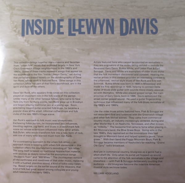 Various : Inside Llewyn Davis - Movie Soundtrack & Other Music Selections inspired by the Film (2xLP, DMM)