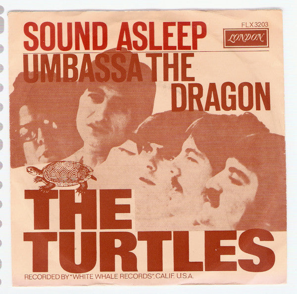 The Turtles : Sound Asleep / Umbassa The Dragon (7", Single, Mono)