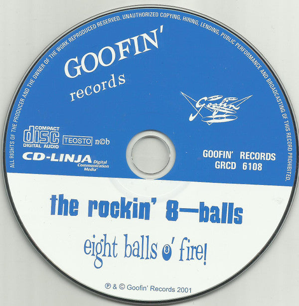 The Rockin' 8-Balls : Eight Balls O' Fire (CD, Album)