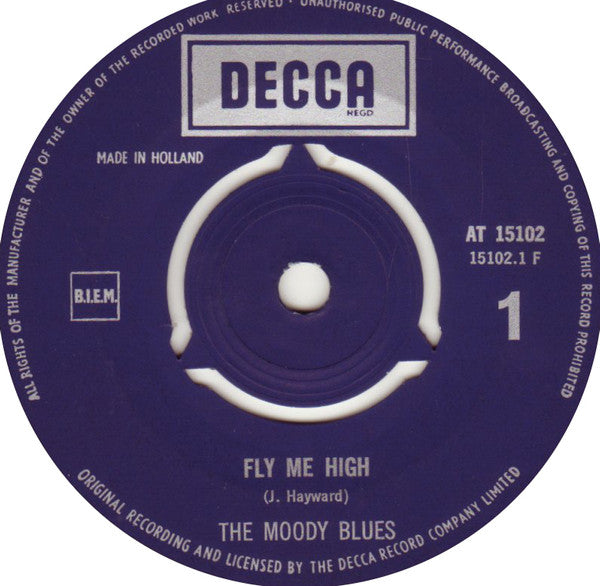 The Moody Blues : Fly Me High (7", Single)