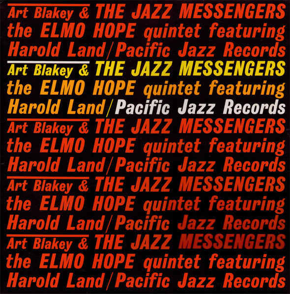 Art Blakey & The Jazz Messengers / The Elmo Hope Quintet* Featuring Harold Land : Art Blakey & The Jazz Messengers / The Elmo Hope Quintet Featuring Harold Land (LP, Album, Comp, Mono, RE)