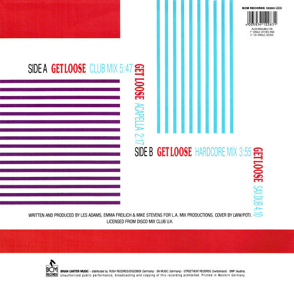 L.A. Mix Featuring Jazzi P : Get Loose (12")