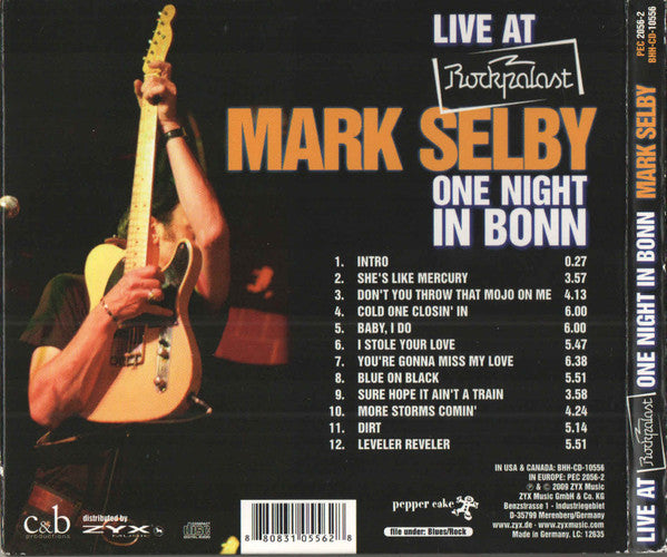 Mark Selby : Live At Rockpalast - One Night In Bonn (CD, Album)