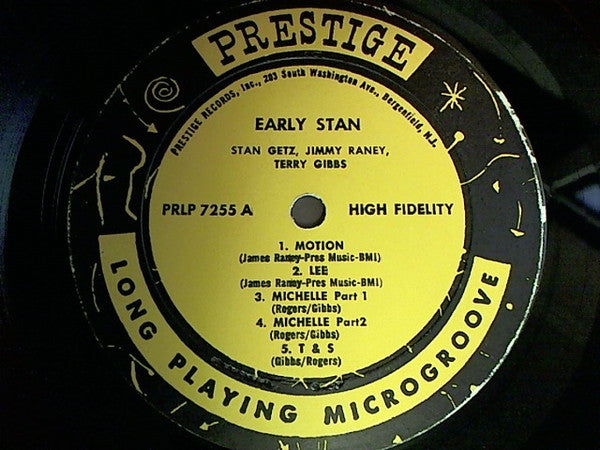 Stan Getz, Jimmy Raney, Terry Gibbs : Early Stan (LP, Comp, Mono)
