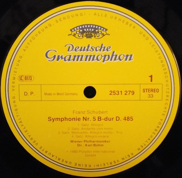 Franz Schubert / Robert Schumann - Wiener Philharmoniker / Karl Böhm : Symphonie No.5 · Symphonie No.4 (LP)