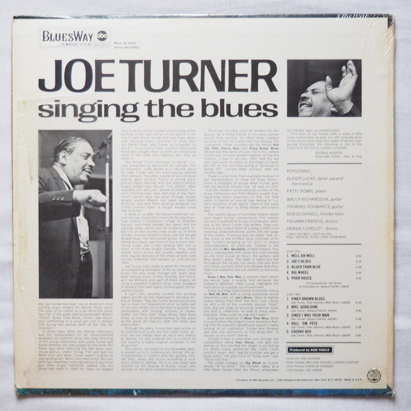 Big Joe Turner : Singing The Blues (LP, Album, Mono, Promo, W/Lbl)