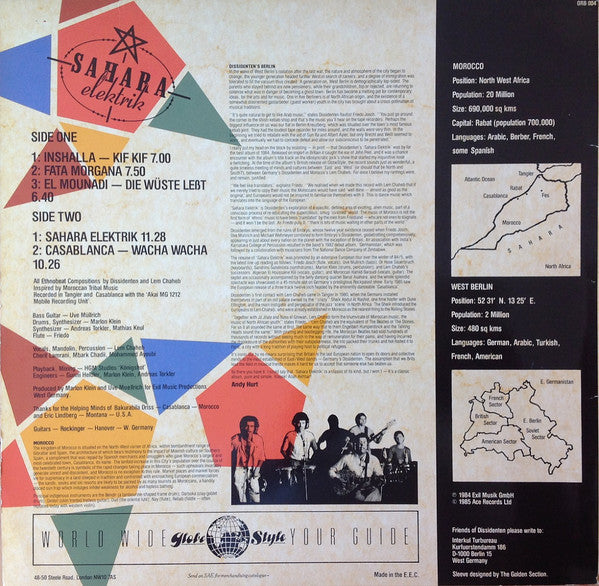 Dissidenten & Lemchaheb : Sahara Elektrik (LP, Album)