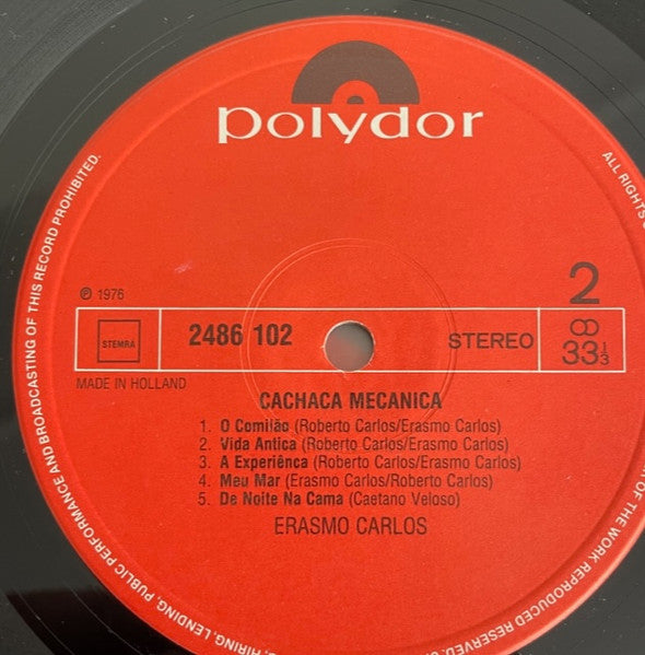 Erasmo Carlos : Cachaça Mecânica (LP, Comp)