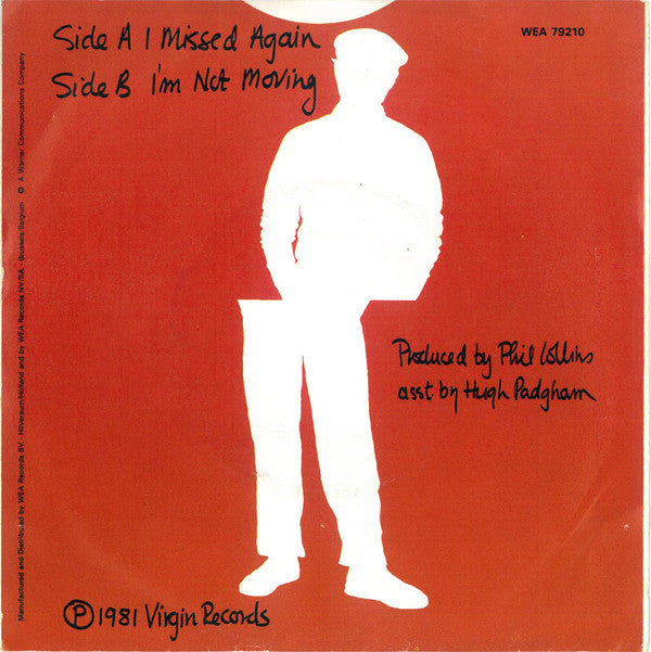 Phil Collins : I Missed Again (7", Single)