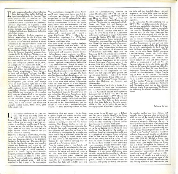 Johann Sebastian Bach - Edith Mathis ∙ Anna Reynolds ∙ Peter Schreier ∙ Dietrich Fischer-Dieskau ∙ Theo Adam ∙ Münchener Bach-Chor ∙ Münchener Bach-Orchester ∙ Karl Richter : Kantaten: Ich Hab In Gottes Herz Und Sinn, BWV 92 • Erhalt Uns, Herr, Bei Deinem Wort, BWV 126 (LP, Album)