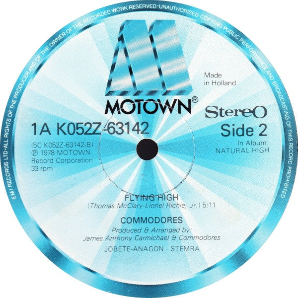 Commodores : Sail On / Flying High (12", Single)