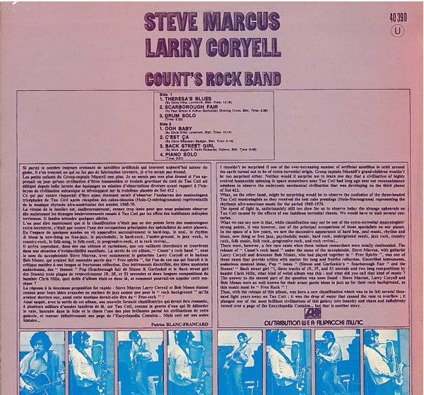 Steve Marcus, Larry Coryell : Count's Rock Band (LP)