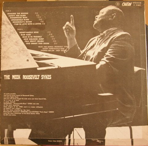 Roosevelt Sykes : The Meek Roosevelt Sykes (LP, Album)