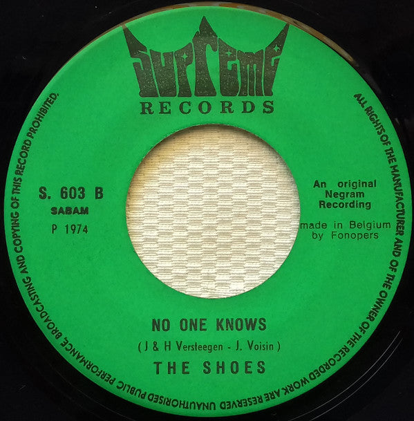 The Shoes : Face To Face (7")