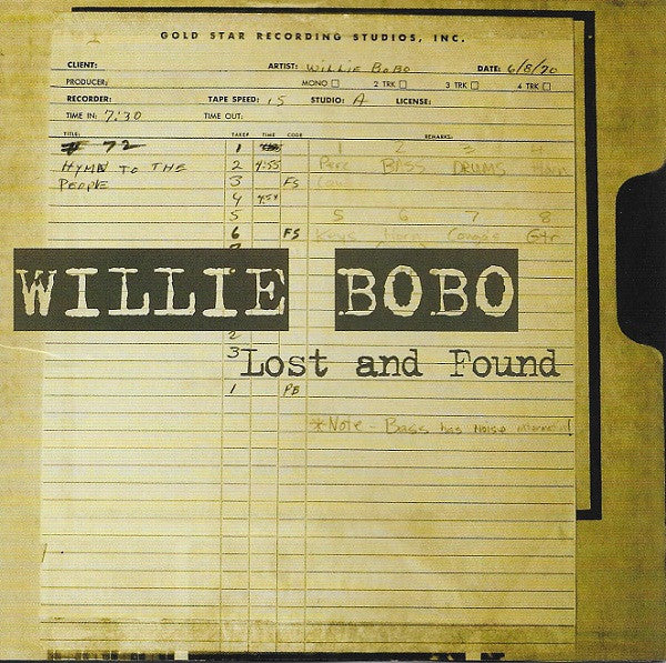 Willie Bobo : Lost And Found (CD, Album)