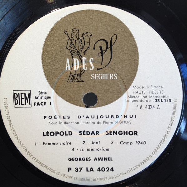 Léopold Sédar Senghor Dit Par Georges Aminel : Léopold Sédar Senghor Dit Par Georges Aminel (7", EP)