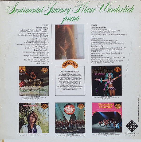 Klaus Wunderlich : Sentimental Journey (LP, Album)