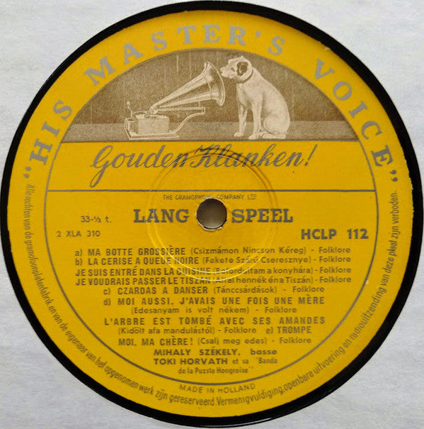 Gyula Toki Horváth : Sa Banda De La Puzsta (LP, Album, Mono)