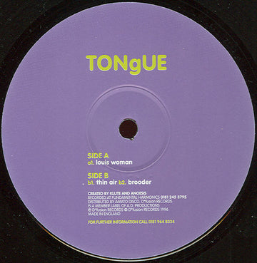 Tongue : Louis Woman (12")