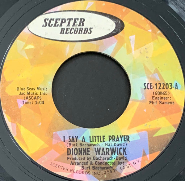 Dionne Warwick : I Say A Little Prayer (7", Single, Ter)