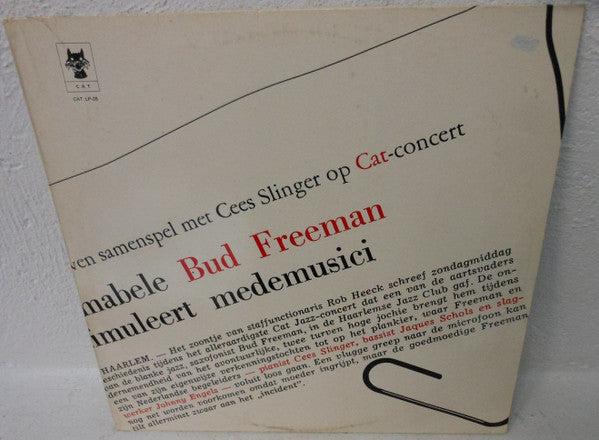Bud Freeman And The Cees Slinger Trio : Live In Haarlem (LP, Album)