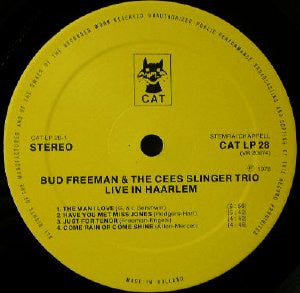Bud Freeman And The Cees Slinger Trio : Live In Haarlem (LP, Album)